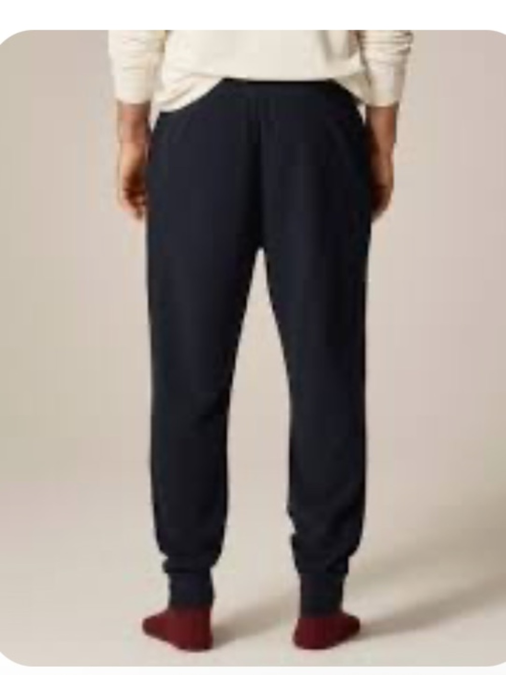 J. Crew Jacquard rib-knit jogger pant - Navy - Picture 4 of 6
